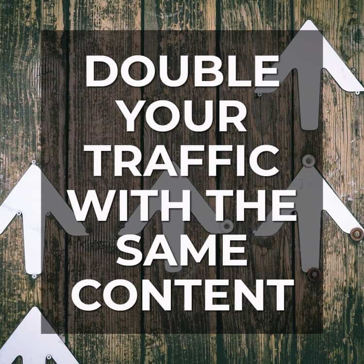 Double Your Traffic with the Same Content via @scopedesign